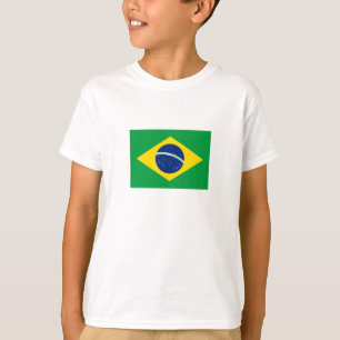 Patriottische Braziliaanse vlag T-shirt