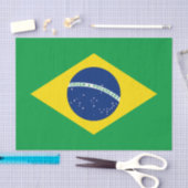 Patriottische Braziliaanse Vlag Tissuepapier (Craft)
