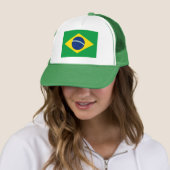Patriottische Braziliaanse vlag Trucker Pet (In situ)
