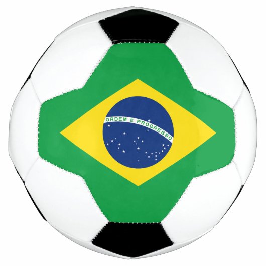 Patriottische Braziliaanse vlag Voetbal (Voorkant)