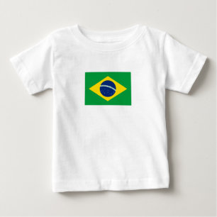 Patriottische Brazilië Vlag Baby T-shirt