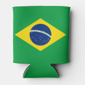 Patriottische Brazilië Vlag Can Koeler (Voorkant)