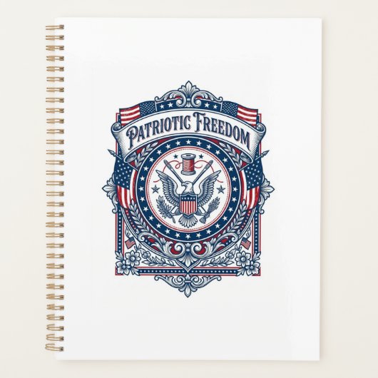 Patriottische Breiclub Vector Graphic T-shirt Planner (Voorkant)