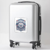 Patriottische Breiclub Vector Graphic T-shirt Sticker (Koffer)