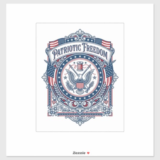 Patriottische Breiclub Vector Graphic T-shirt Sticker (Vel)