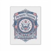 Patriottische Breiclub Vector Graphic T-shirt Sticker (Voorkant)