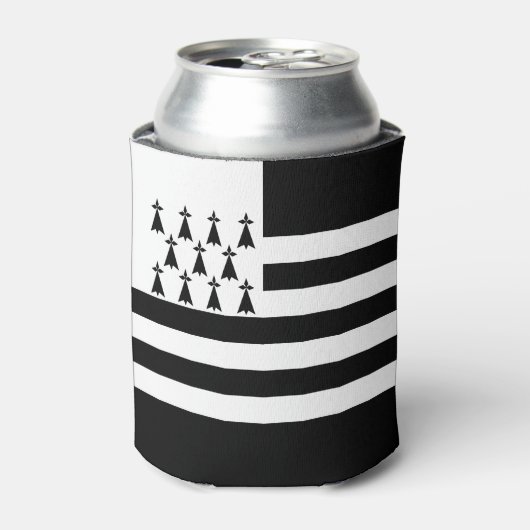 Patriottische Bretonse Vlag Blikjeskoeler (Blikje Voorkant)
