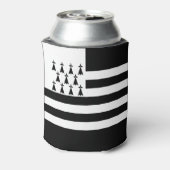 Patriottische Bretonse Vlag Blikjeskoeler (Blikje Achterkant)