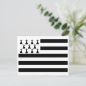Patriottische Bretonse Vlag Briefkaart (Staand voorkant)