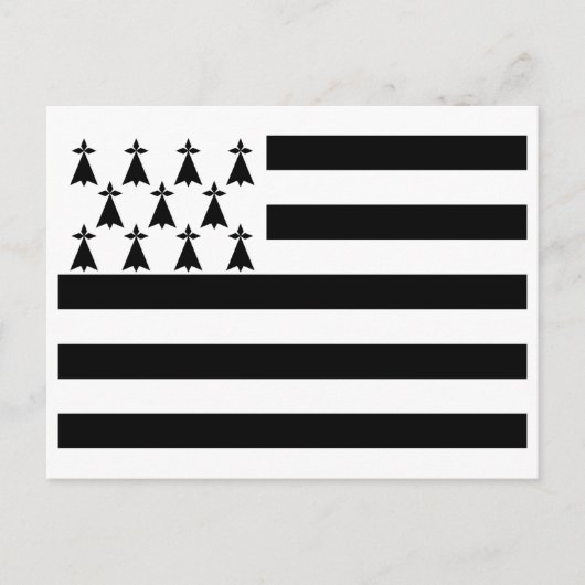 Patriottische Bretonse Vlag Briefkaart (Voorkant)