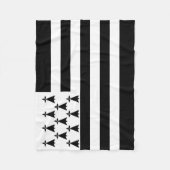Patriottische Bretonse Vlag Fleece Deken (Voorkant)