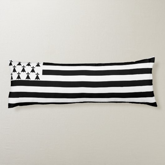 Patriottische Bretonse Vlag Lichaamskussen (Achterkant)