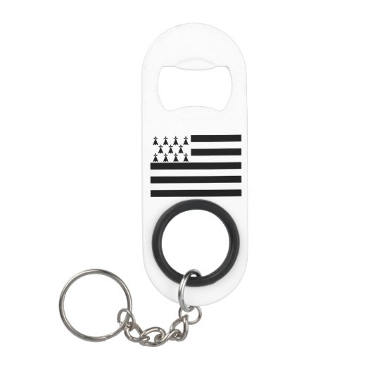 Patriottische Bretonse Vlag Mini Flessenopener (Voorkant)