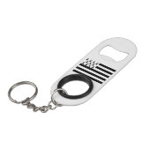 Patriottische Bretonse Vlag Mini Flessenopener (Voorkant Gekanteld)