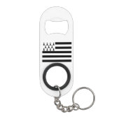 Patriottische Bretonse Vlag Mini Flessenopener (Achterkant)