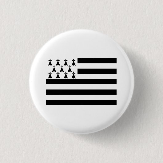 Patriottische Bretonse Vlag Ronde Button 3,2 Cm (Voorkant)