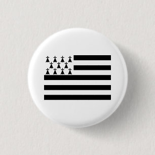 Patriottische Bretonse Vlag Ronde Button 3,2 Cm