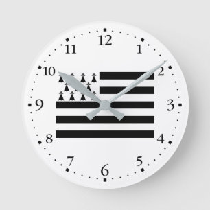 Patriottische Bretonse Vlag Ronde Klok