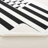 Patriottische Bretonse Vlag Sherpa Deken (3/4)