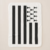 Patriottische Bretonse Vlag Sherpa Deken (Voorkant)