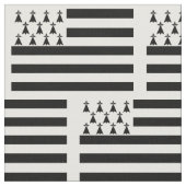 Patriottische Bretonse Vlag Stof (Close Up)