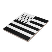Patriottische Bretonse Vlag Tegeltje (Zijkant)