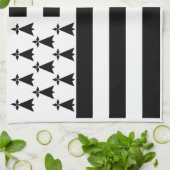 Patriottische Bretonse Vlag Theedoek (Gevouwen)
