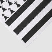 Patriottische Bretonse Vlag Tissuepapier (Detail)