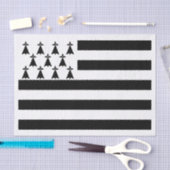 Patriottische Bretonse Vlag Tissuepapier (Craft)