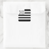 Patriottische Bretonse Vlag Vierkante Sticker (Tas)