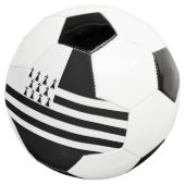 Patriottische Bretonse Vlag Voetbal (Drie kwart)