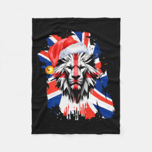 Patriottische Britse Kerstmis Uk Engelse Vlag Prem Fleece Deken