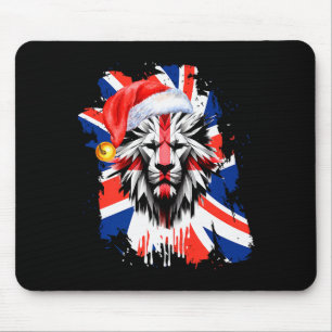 Patriottische Britse Kerstmis Uk Engelse Vlag Prem Muismat