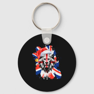 Patriottische Britse Kerstmis Uk Engelse Vlag Prem Sleutelhanger