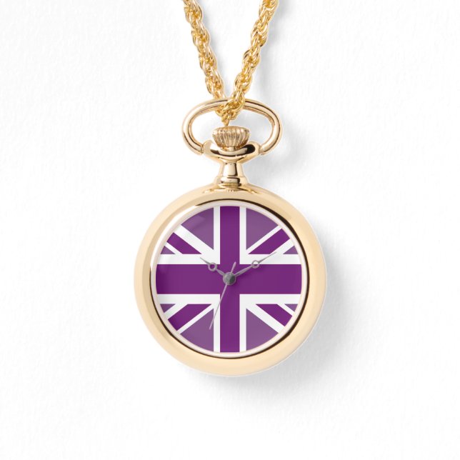 Patriottische Britse vlag Flag Watch Horloge (Voorkant)