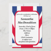 Patriottische Britse vlag foto afstuderen Kaart (Achterkant)