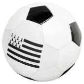 Patriottische Brittany Vlag Voetbal (Drie kwart)