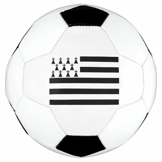 Patriottische Brittany Vlag Voetbal (Voorkant)