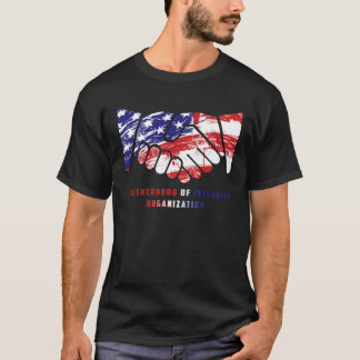 Patriottische broederschap van integriteitsorganis t-shirt