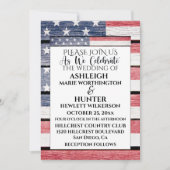 Patriottische bruiloft uitnodiging Sjabloon (Voorkant)