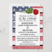 Patriottische bruiloft uitnodiging Sjabloon (Voorkant)