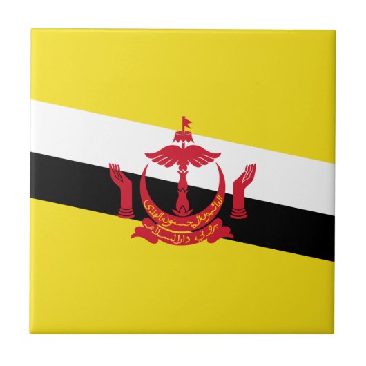 Patriottische Brunei-vlag Ceramische Tegel Tegeltje (Voorkant)