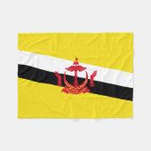Patriottische Brunei Vlag Fleece Deken (Voorkant (Horizontaal))