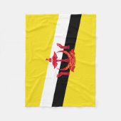 Patriottische Brunei Vlag Fleece Deken (Voorkant)