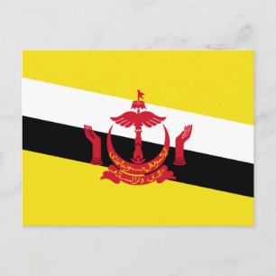 Patriottische Bruneise vlag postkaart