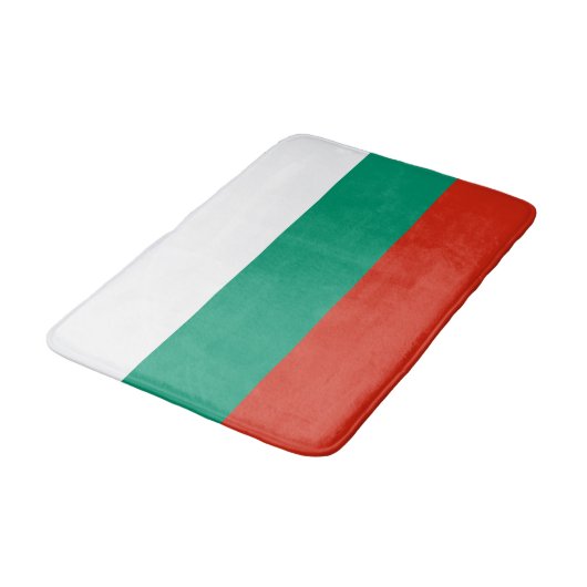 Patriottische Bulgaarse vlag Badmat (Gekanteld)