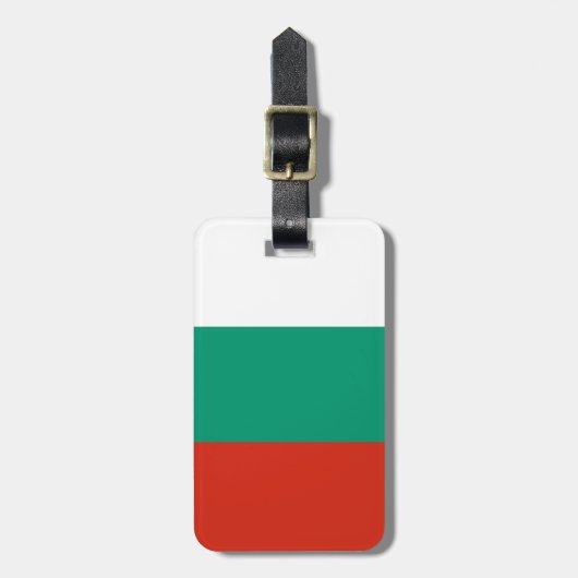 Patriottische Bulgaarse Vlag Bagage Label (Voorkant verticaal)