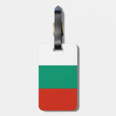 Patriottische Bulgaarse Vlag Bagage Label (Achterkant verticaal)