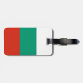 Patriottische Bulgaarse Vlag Bagage Label (Achterkant horizontaal)
