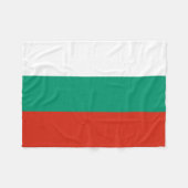 Patriottische Bulgaarse vlag Fleece Deken (Voorkant (Horizontaal))
